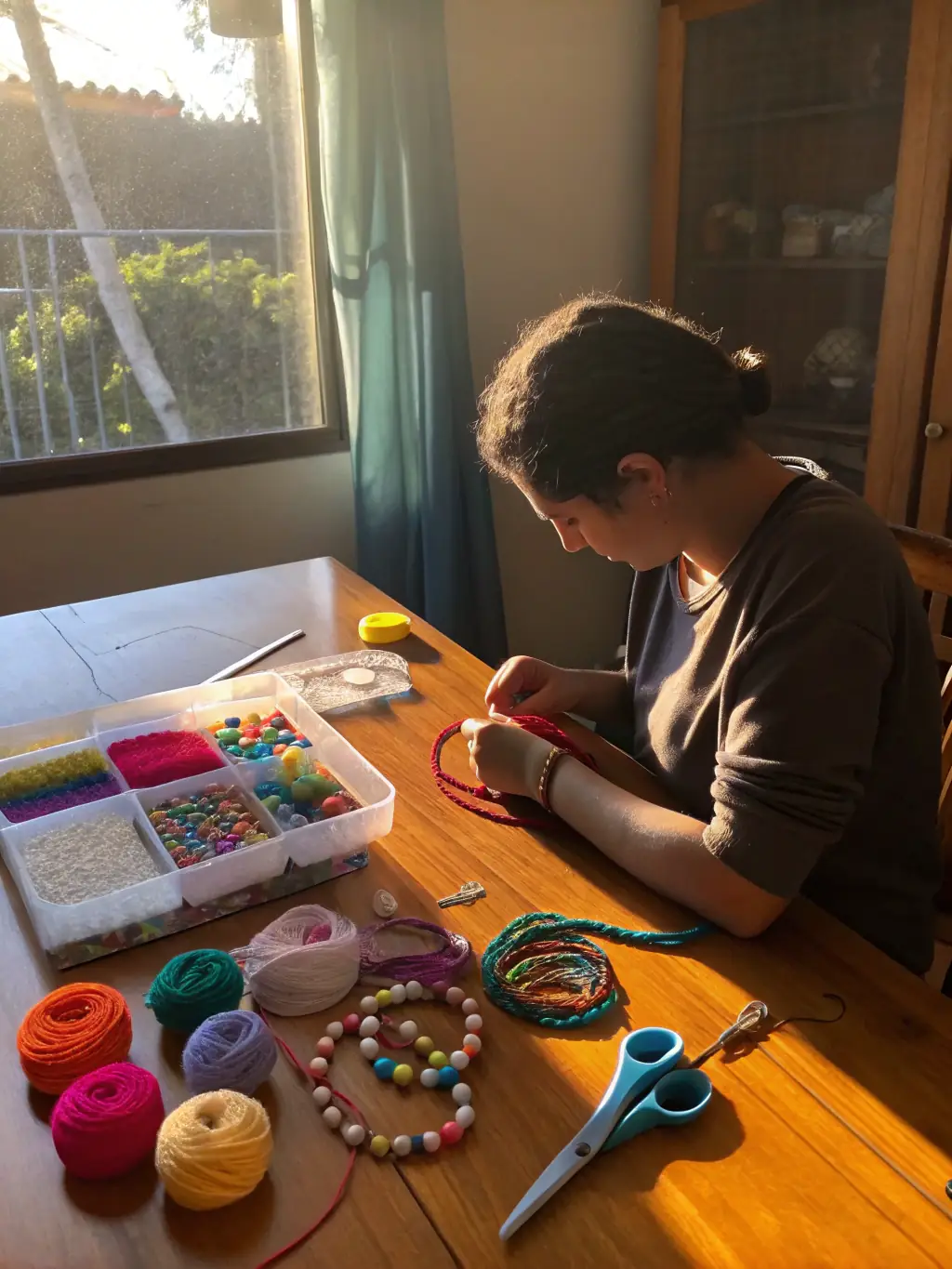An image of a creator utilizing resources provided by CreativPulse, such as tools, equipment, or workspace, highlighting the practical support offered.